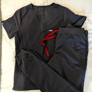 Charcoal FIGS - tall pants!